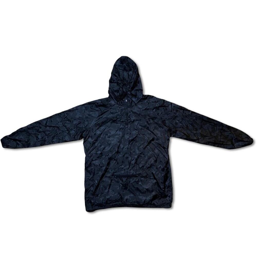 unbranded windbreaker black camouflage | Size 2XL | Packable zip‑up